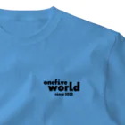 ONE FIVE WORLDの“ONE FIVE WORLD 02” ロゴ小 One Point T-Shirt