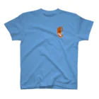 segasworksのトラちゃん（のびのび〜爪とぎ） ワンポイントTシャツ