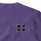 nob999のねこちゃんのpng（4匹） One Point T-Shirt