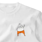 くらきち ONLINE SHOPのねこタイツ ピース ワンポイントTシャツ