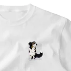 犬甘ちゃんの杜のコリーのメリちゃん ワンポイントTシャツ