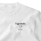 かえる商店のCOFFEEHOLIC black logo ワンポイントTシャツ