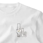 mkumakumaのニャーティスティックニャンコ One Point T-Shirt