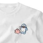 サメとメンダコ[namelessmm2]のおさんぽサメとメンダコ ワンポイントTシャツ