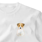 ゆいたっく／犬イラストの香箱 One Point T-Shirt