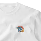 TeruYoshiのスズメかわいい ワンポイントTシャツ