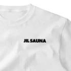 FUNNY JOKESのJIL SAUNA-ジルサウナ-黒ロゴ ワンポイントTシャツ