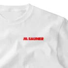 FUNNY JOKESのJIL SAUNER-ジルサウナー-赤ロゴ ワンポイントTシャツ