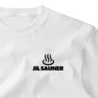 FUNNY JOKESのJIL SAUNER-ジルサウナー-温泉・銭湯マークロゴ ワンポイントTシャツ