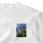 MMの黄色い春菊の花 ワンポイントTシャツ