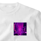 3tomo6's shopのpurple ワンポイントTシャツ