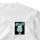 Mellow-SkyのCoolクリームソーダアザラシデザイン ワンポイントTシャツ