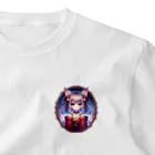 終わらない夢🌈の猫耳の少女✨ ワンポイントTシャツ