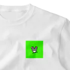 ギョージャガーリックのデザインのlight green ワンポイントTシャツ