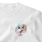 ふるふる工房③のアッカムイちゃんハート ワンポイントTシャツ