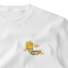 龍マニアshopのミチオカラー龍マニアロゴ ワンポイントTシャツ