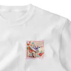 終わらない夢🌈のパステルカラーのハチドリ💞 ワンポイントTシャツ