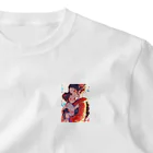 AQUAMETAVERSEのママ大好き　ラフルール　1859 ワンポイントTシャツ