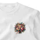 riotriffs_punksの花束 ワンポイントTシャツ