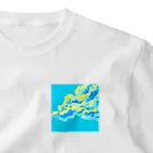 すずめの青い雲 One Point T-Shirt