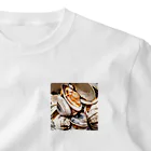 飯塚 iizukaのプリプリのホンビノス貝 ワンポイントTシャツ