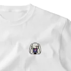 horidesuのドット絵の白髪ロング美少女 ワンポイントTシャツ