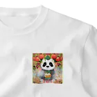 bigbamboofamilyのパンダの一休み　小籠包 ワンポイントTシャツ