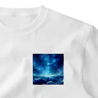 HOSINOKOの夜の星空雲の上 One Point T-Shirt