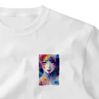 Blue planetのvol.3 美しい人 ワンポイントTシャツ