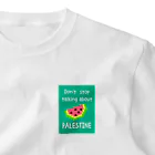 かもねぎショップのFREE PALESTINE ワンポイントTシャツ