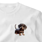 Lapu_Lapuの子犬ダックス ワンポイントTシャツ