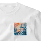 Chi3の花々の温もりと冷たさの交錯 ワンポイントTシャツ