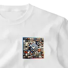 Yuki-ingの多様なチェック柄 ワンポイントTシャツ