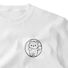 ganeshaのかわいいクマ ワンポイントTシャツ