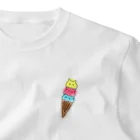yuruchara_creatureの今にも溶けそうなアイス One Point T-Shirt