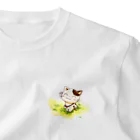 ねこのび屋のおさんぽにゃんこ ワンポイントTシャツ