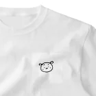 snoo_panpanのシンプルなわんちゃん ワンポイントTシャツ