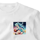 yozoraniyumeoの魔法バスケ少女 ワンポイントTシャツ