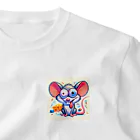 funny-itemsのパニックマウス ワンポイントTシャツ