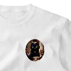 otya-nekoのティータイム黒猫2 One Point T-Shirt