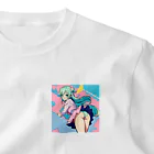 yozoraniyumeoの魔法女子中学少女 One Point T-Shirt