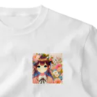 ピクセルパレットの可愛い女の子とお花10 One Point T-Shirt