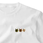 茶色三毛猫ルームのMIKE-MIKE-MIKE ワンポイントTシャツ