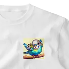 Leicafeの可愛いセキセイインコのグッズ ワンポイントTシャツ