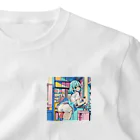 yozoraniyumeoの魔法美容院少女 ワンポイントTシャツ