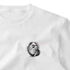 7_dog_catのポメ ワンポイントTシャツ