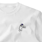 grandeviolaDESIGNのスローイン熊 ワンポイントTシャツ