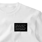 トマト栽培者の私の彼氏に近づくな One Point T-Shirt