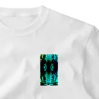 egg Artworks & the cocaine's pixのふわふわ message 揺蕩う 深緑 ワンポイントTシャツ