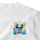 ちゃび助のメガネ犬 ワンポイントTシャツ